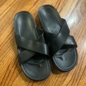UGG Black Slide Sandals